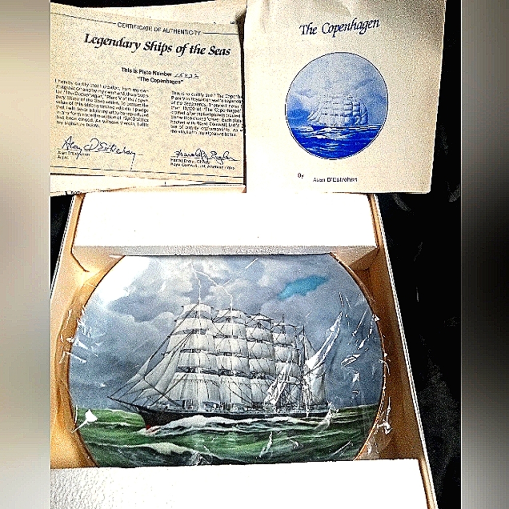 Legendary Ships of the Seas collector plates